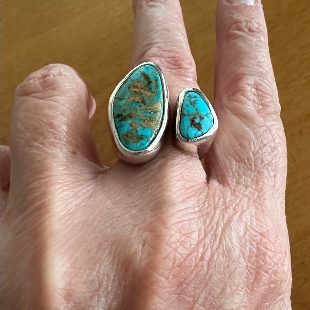 Dana Voorhees Turquoise Ring Size 8 - Picture 2 of 4